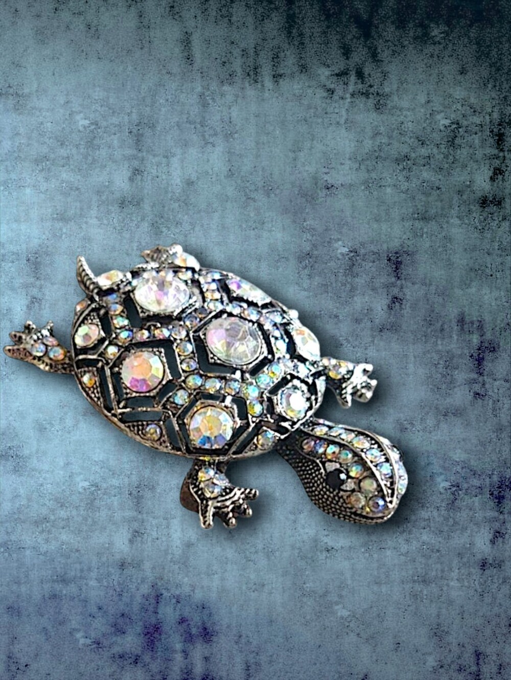 Aurora BorealisTurtle Brooch
